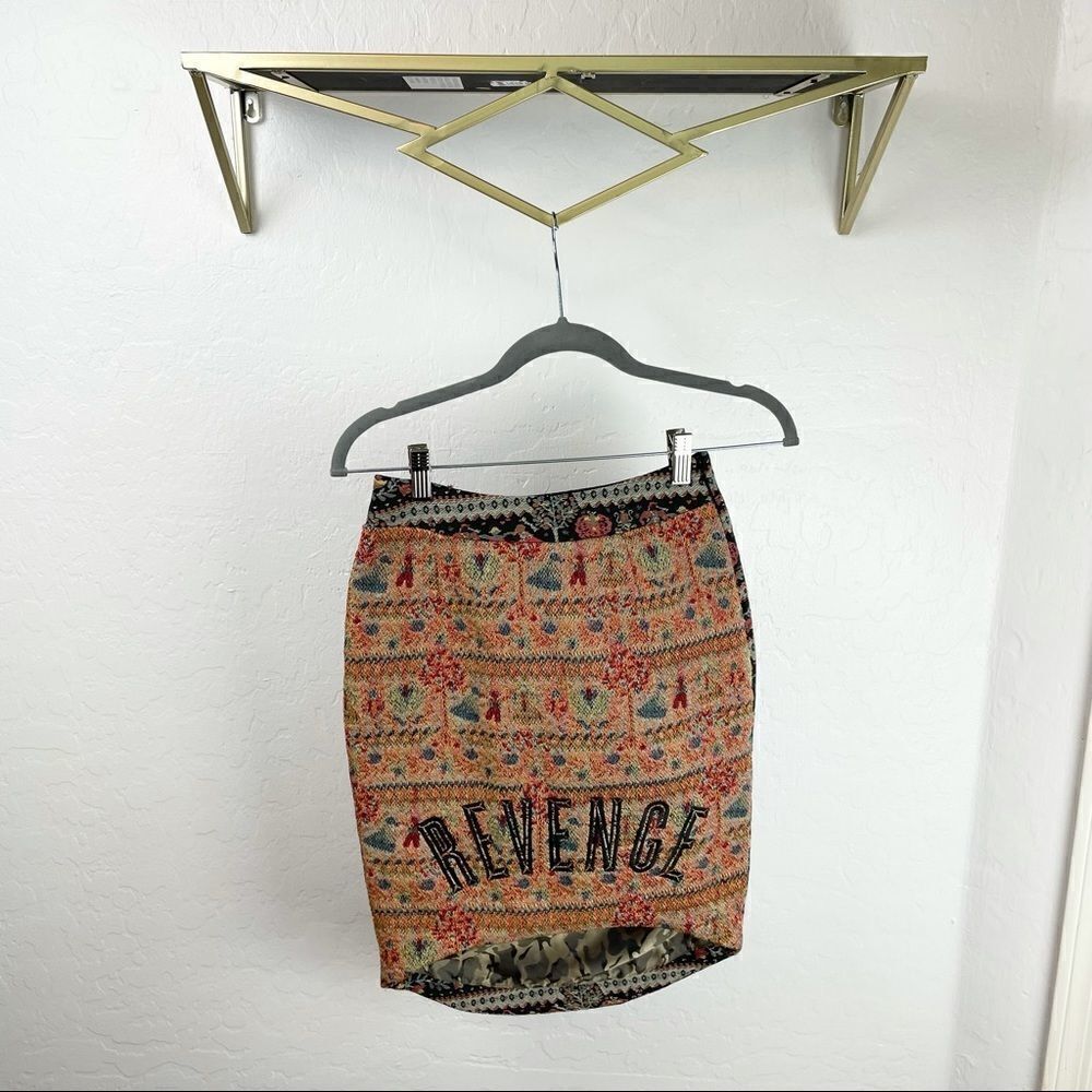 BABYGHOST Grandma Tapestry Revenge Skirt 0/XS - Picture 4 of 16
